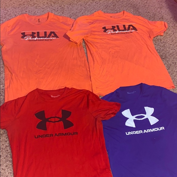 Under Armour Red and Orange Short Sleeve Tees 4 for 1!! - Picture 5 of 6